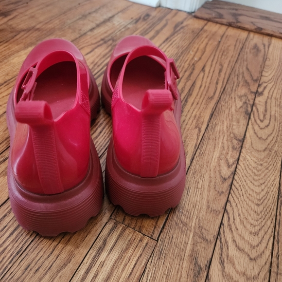 Melissa Kickoff Mary Jane Jelly Shoes – Red – Size 10 - Picture 5 of 6